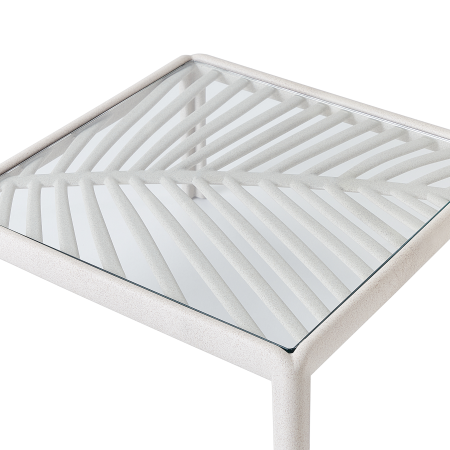 Masă de cafea pentru grădină FERRETTI Bej deschis [6]