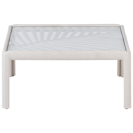 Masă de cafea pentru grădină FERRETTI Bej deschis [5]