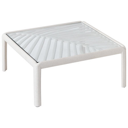 Masă de cafea pentru grădină FERRETTI Bej deschis [3]