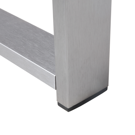 SALERNO Garden Coffee Table Metal Light Grey [7]