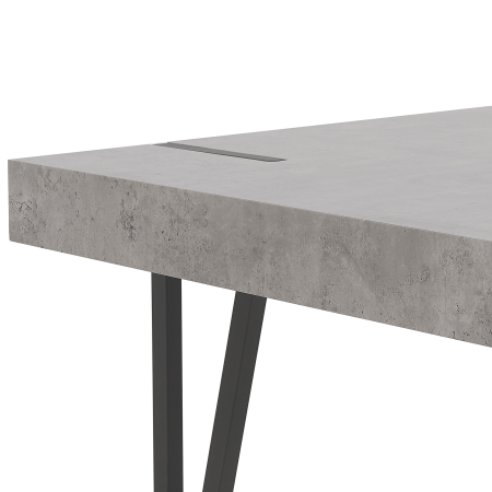 Masă de dining ADENA Efect de beton 150 cm 90 cm [4]