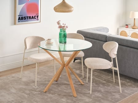 Masă dining - Masă de dining ALTURA Transparent 90 cm 90 cm