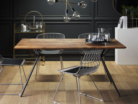 Tables - Dining table AMSTERDAM Dark brown 160 cm 90 cm