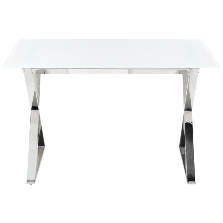 Dining table ATTICA White 120 cm 70 cm Tempered glass [3]