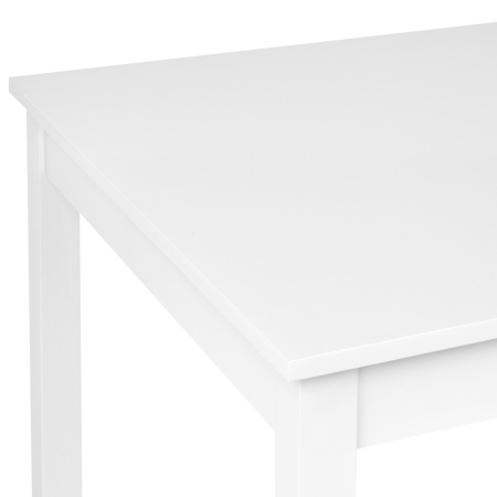 Masă de dining BARLEE Alb 120 cm 75 cm Lemn de plop [4]