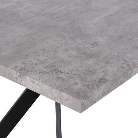 Masă de dining BENSON Efect de beton 160 cm 90 cm [4]