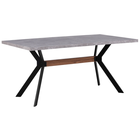 Masă de dining BENSON Efect de beton 160 cm 90 cm [1]