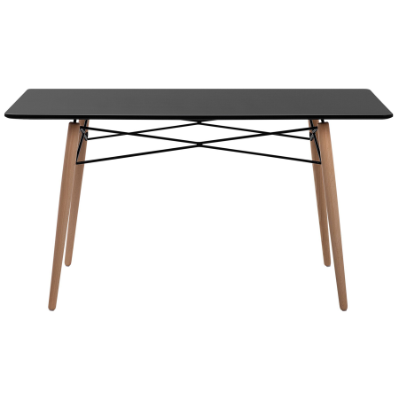 Masă de dining BIONDI Negru 140 cm 80 cm [3]