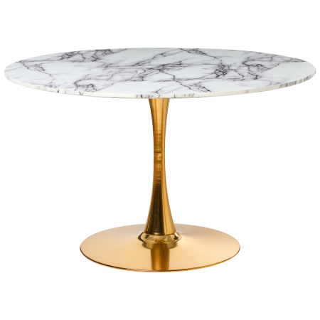 Masă de dining BOCA Alb marmură 120 cm 120 cm [1]