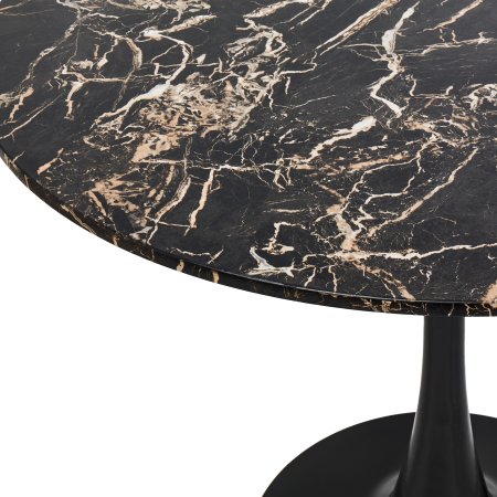 Masă de dining BOCA Negru marmură 90 cm 90 cm [3]