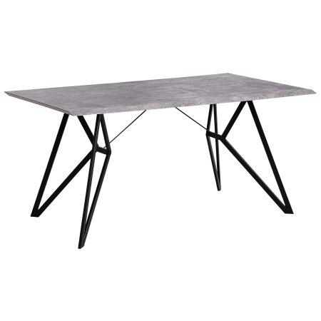 Masă de dining BUSCOT Efect de beton 160 cm 90 cm [1]