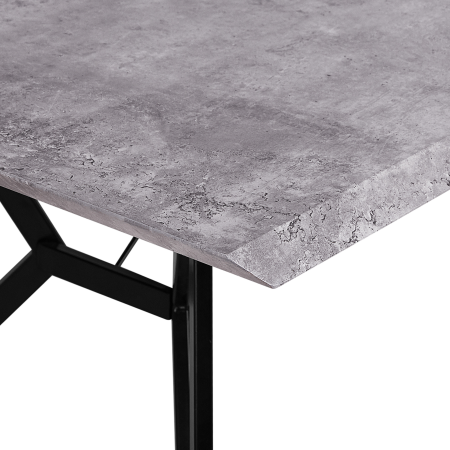 Masă de dining BUSCOT Efect de beton 160 cm 90 cm [4]