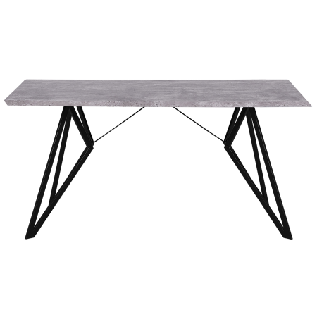 Masă de dining BUSCOT Efect de beton 160 cm 90 cm [3]