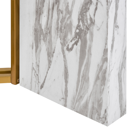 Masă de dining CALCIO Alb marmură 200 cm 100 cm [6]