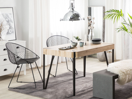 Mese - Masă de dining CAMBELL Maro deschis 130 cm 80 cm