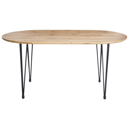 Masă de dining CAVELL Maro deschis 160 cm 90 cm [3]