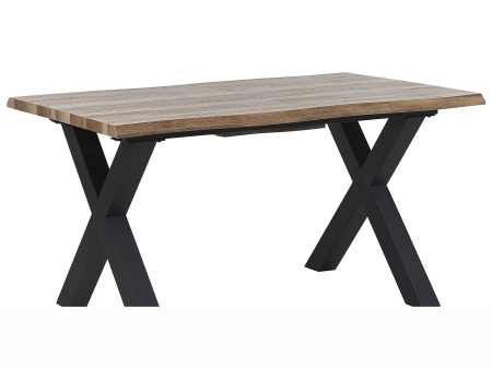 Masă de dining extensibilă BRONSON Maro închis 140/180 cm 90 cm [3]