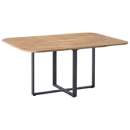 Extendable dining table COOPER Brown 120/160 cm 120 cm [1]