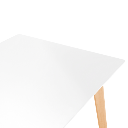 Masă de dining extensibilă MEDIO Alb 120/155 cm 80 cm [9]