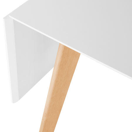 Masă de dining extensibilă MEDIO Alb 120/155 cm 80 cm [8]