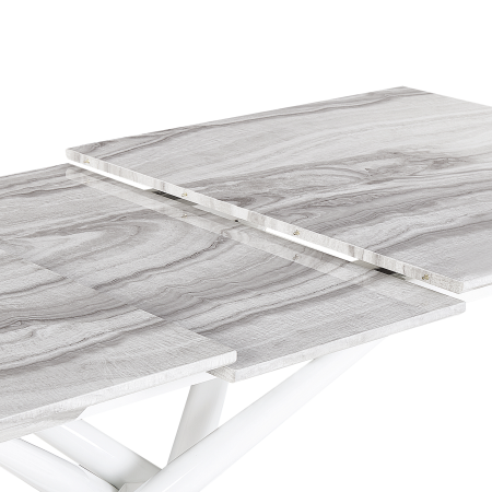Masă de dining extensibilă MOIRA Alb 160/200 cm 90 cm [6]