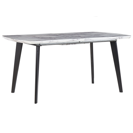 Extendable dining table MOSBY Marble grey 160/200 cm 90 cm [3]