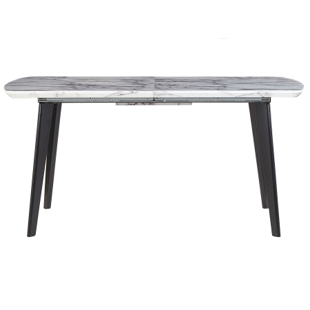 Extendable dining table MOSBY Marble grey 160/200 cm 90 cm [4]