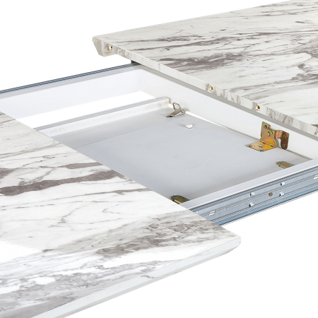 Masă de dining extensibilă MOSBY Marmură/Auriu 160/200 cm 90 cm [6]