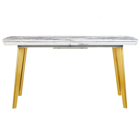 Masă de dining extensibilă MOSBY Marmură/Auriu 160/200 cm 90 cm [4]