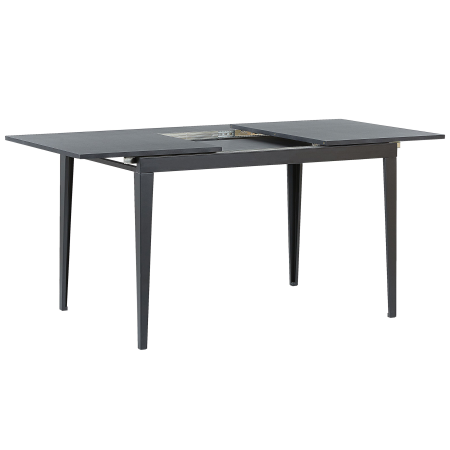 Masă de dining extensibilă NORLEY Negru 120/160 cm 80 cm [3]