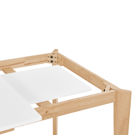 Masă de dining extensibilă SOLA Alb 140/180 cm 90 cm [7]