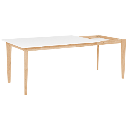 Masă de dining extensibilă SOLA Alb 140/180 cm 90 cm [5]