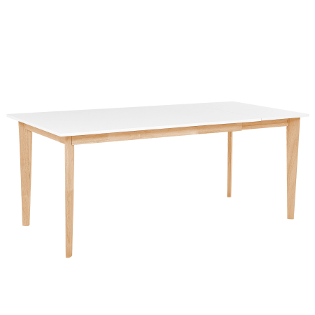 Masă de dining extensibilă SOLA Alb 140/180 cm 90 cm [1]