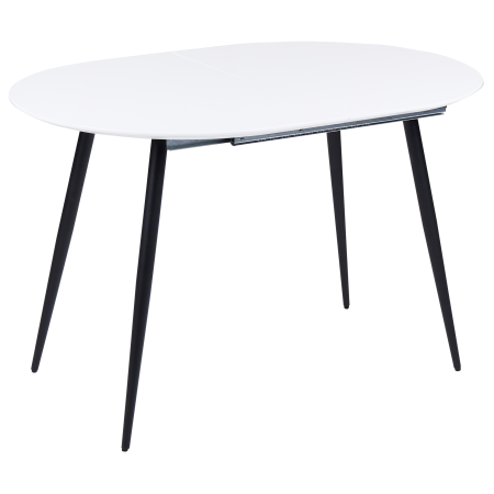 Masă de dining extensibilă STAVERTON Alb 120/160 cm 80 cm [3]