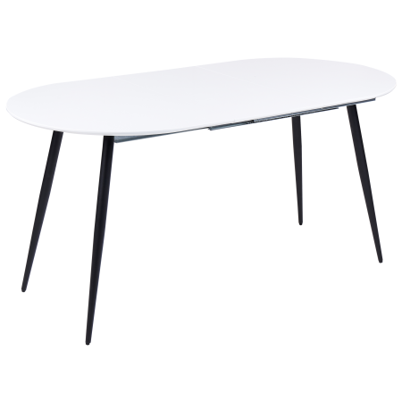 Masă de dining extensibilă STAVERTON Alb 120/160 cm 80 cm [1]
