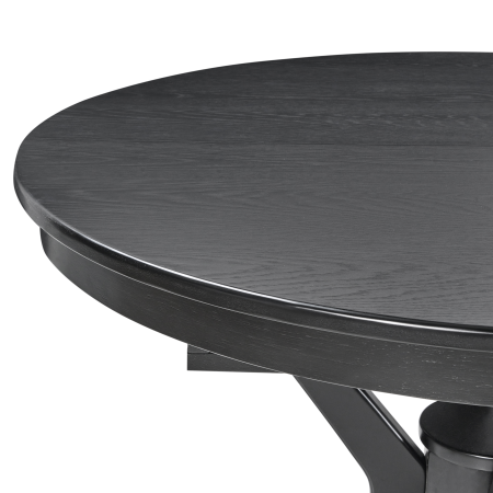 TYMIS extendable dining table Black oak 107/137 cm 107 cm [4]