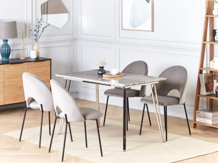 Mese - Masă de dining GREYTON Alb 120 cm 70 cm