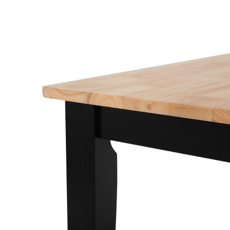 Masă de dining HOUSTON Maro/Negru 120 cm 75 cm Lemn [5]