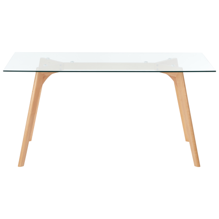 Dining table HUDSON Transparent 160 cm 90 cm Tempered glass [3]