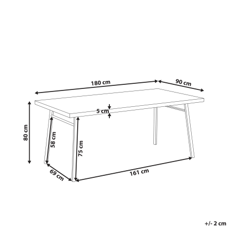 IVORIE dining table Light ash 180 cm 90 cm [2]