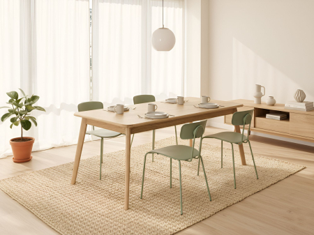 Mese - Masă de dining KEHO Stejar deschis 200 cm 90 cm