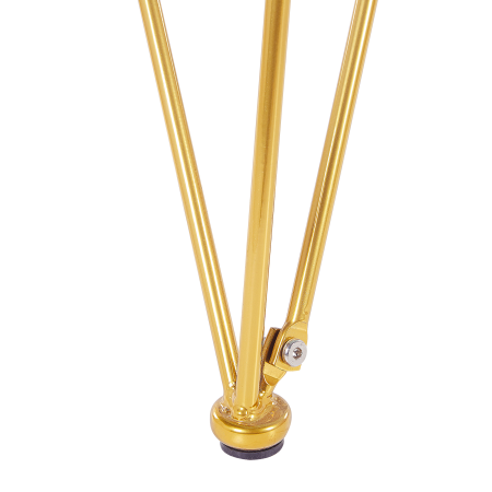 Dining table KENTON Black marble 140 cm 80 cm Tempered glass [5]