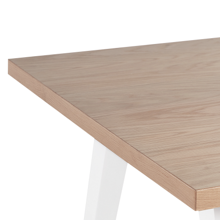 Masă de dining LENISTER Maro/Alb 150 cm 90 cm [4]