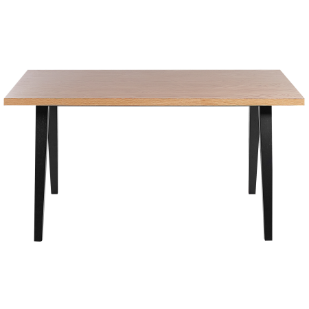 Masă de dining LENISTER Maro/Negru 150 cm 90 cm [3]