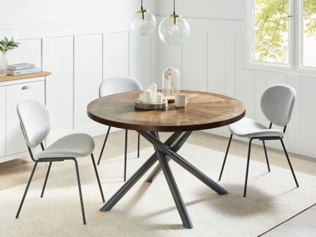 Masă dining - Masă de dining LORENZO Frasin maro 120 cm 120 cm