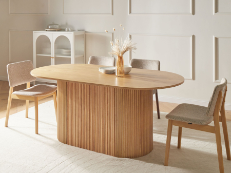 Mese - Masă de dining LUNNIN Stejar deschis 90 cm 180 cm