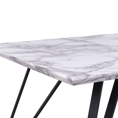 Masă de dining MOLDEN Marmură/Negru 150 cm 80 cm [4]
