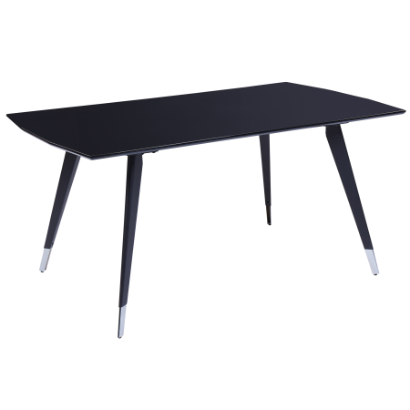 Masă de dining MOSSLE Negru 160 cm 90 cm [1]
