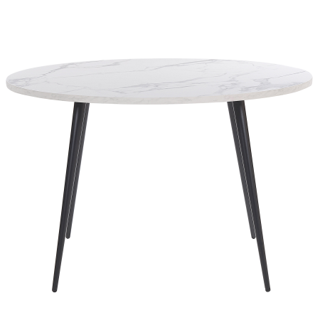 Masă de dining ODEON Alb marmură 120 cm 120 cm [1]
