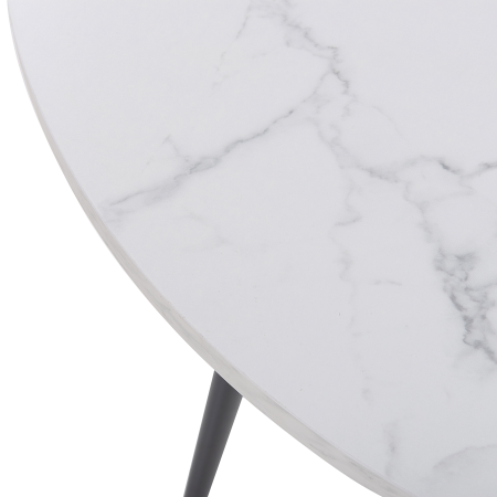 Masă de dining ODEON Alb marmură 120 cm 120 cm [3]
